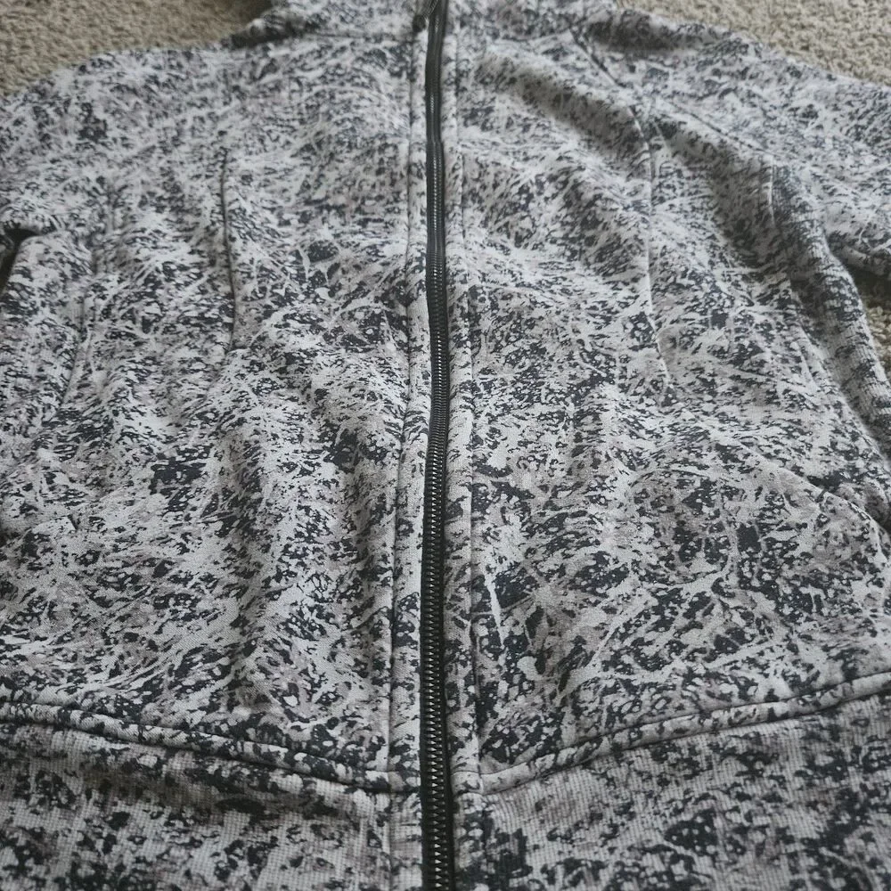 Lululemon Scuba Hoodie Light Cotton Fleece  Multi Gray Size 8